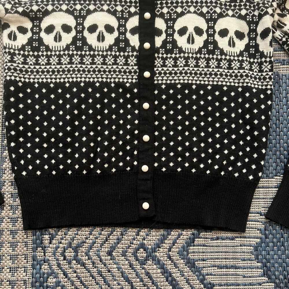 Hell Bunny goth punk emo grunge alt skull halloween holiday cardigan witchy M - Picture 10 of 10